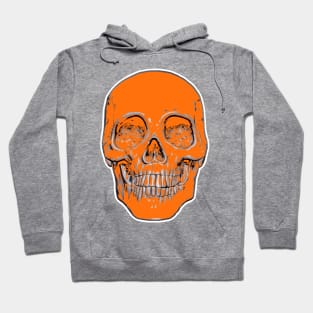 One Piece Skull Orange Hoodie